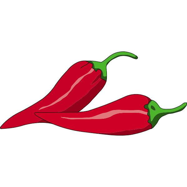 SVG Vector illustration of Mexican chili peppers