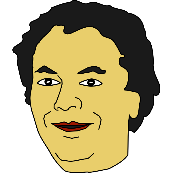 SVG Vector illustration of mid-aged man avatar