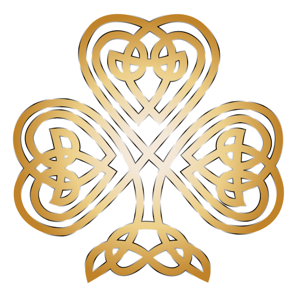 SVG Vector illustration of modification of the Celtic shamrock