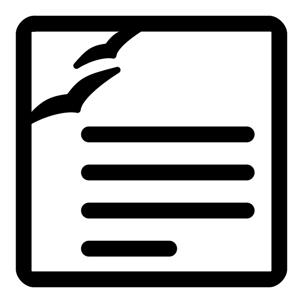 SVG Vector illustration of monochrome text processing file type sign
