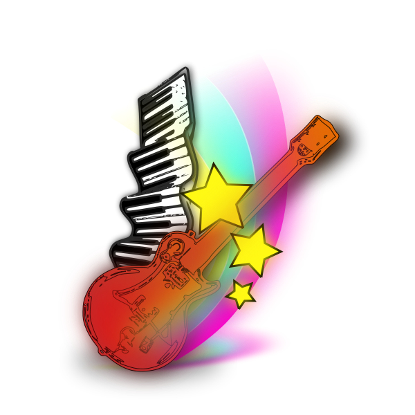 SVG vector illustration of musical instruments