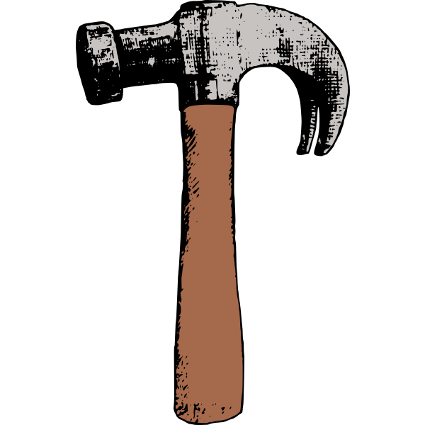 SVG Vector illustration of nail puller hammer