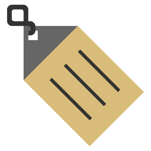 SVG Vector illustration of name tag icon