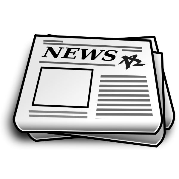 SVG Vector illustration of newspaper icon