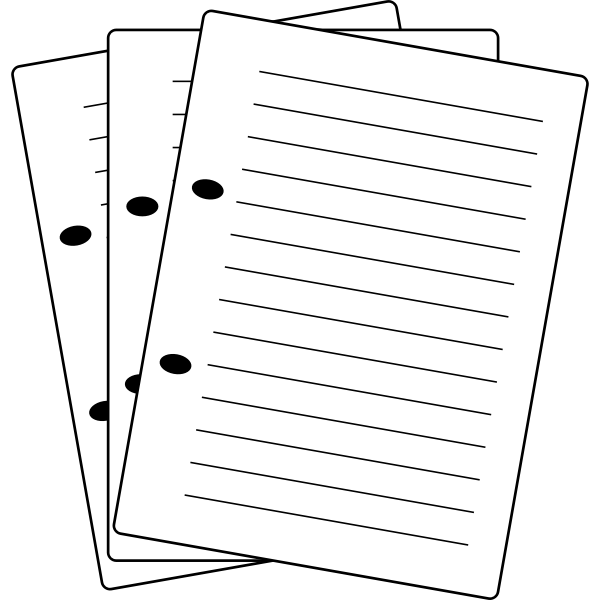 SVG Vector illustration of notes