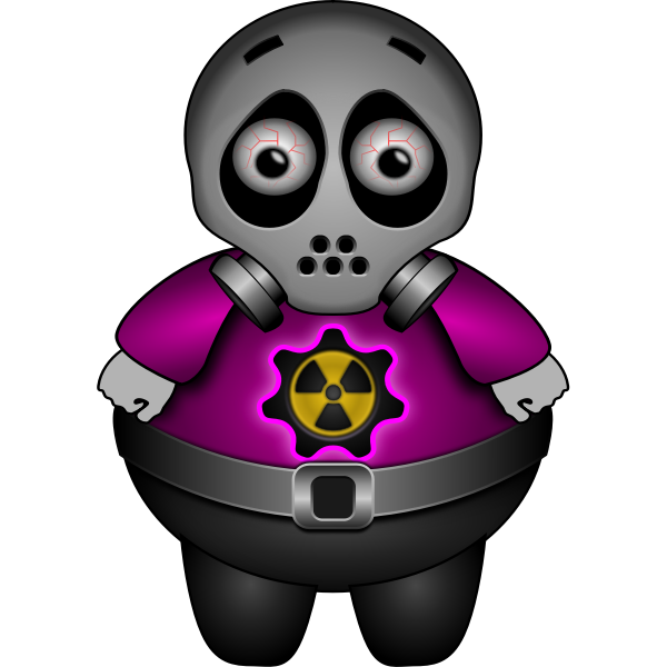 SVG Vector illustration of nuclear man