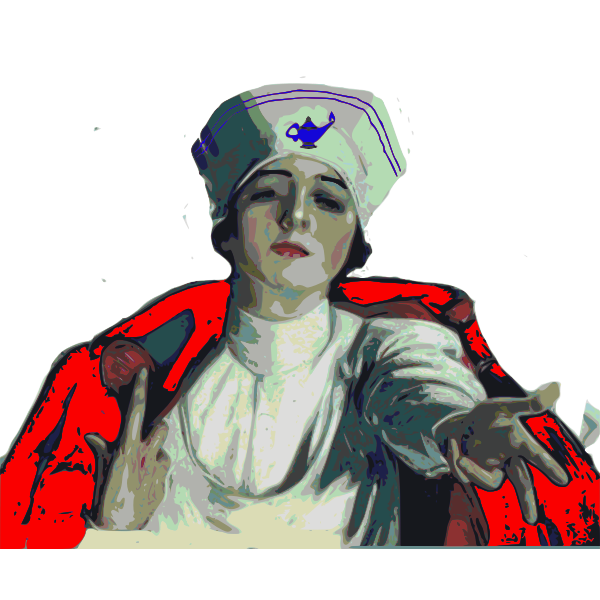 SVG Vector illustration of nurse