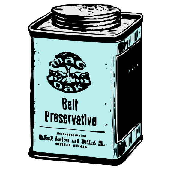 SVG Vector illustration of old can