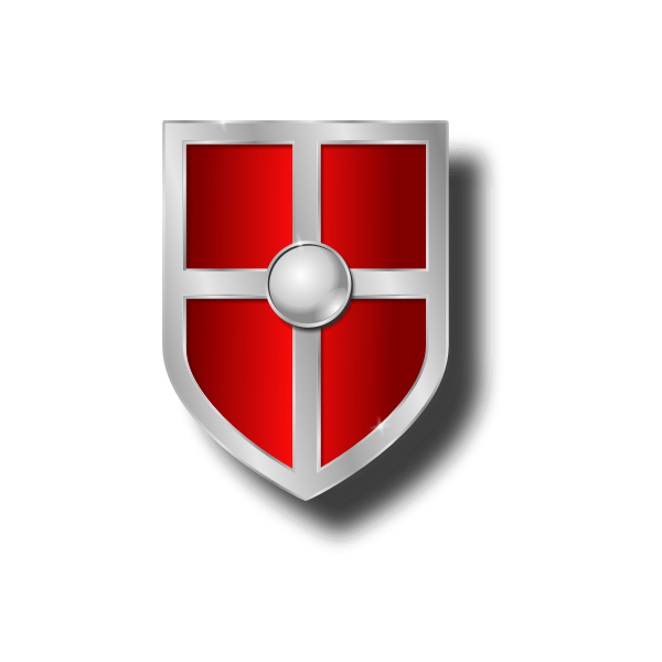 SVG Vector illustration of old shield