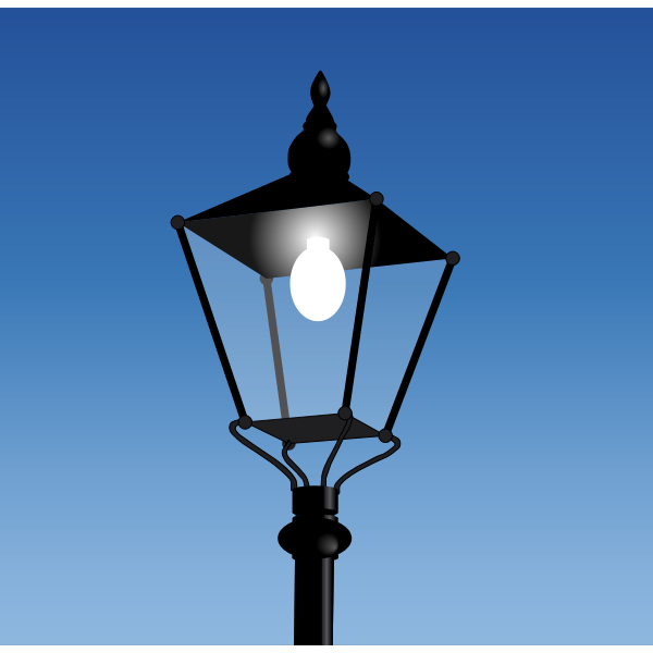 SVG Vector illustration of old style street light