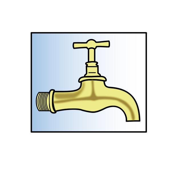 SVG Vector illustration of old style water tap