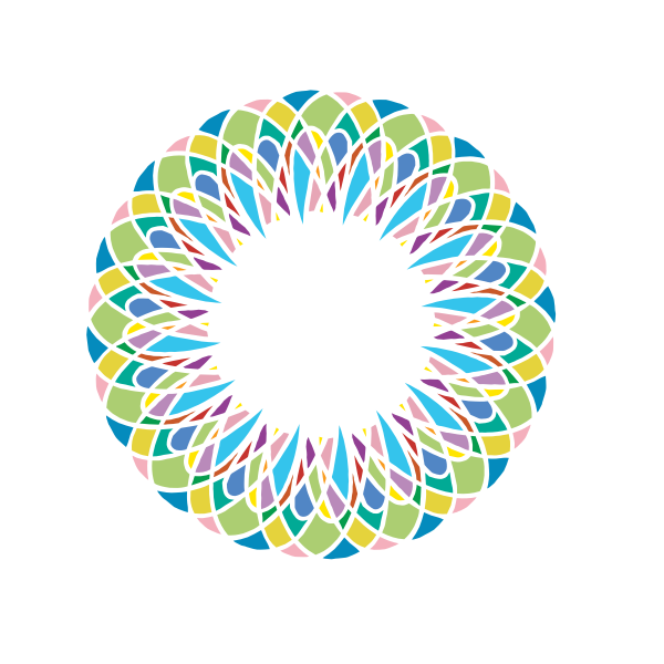 SVG Vector illustration of pastel colored ring without black