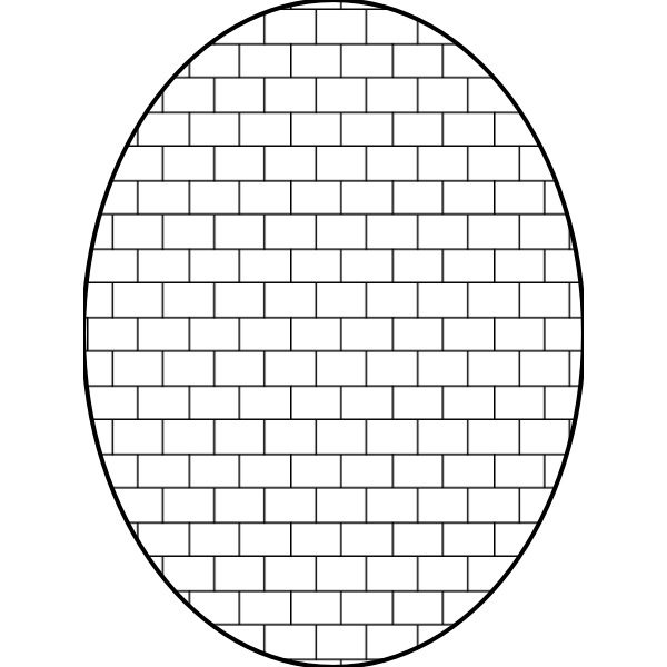 SVG Vector illustration of pattern brick outline