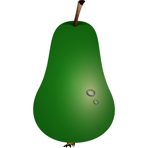 SVG Vector illustration of pear