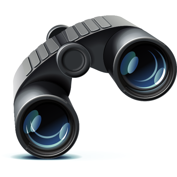 SVG Vector illustration of photorealistic binoculars