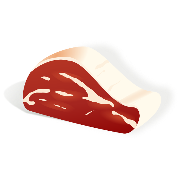 SVG Vector illustration of piece of meat