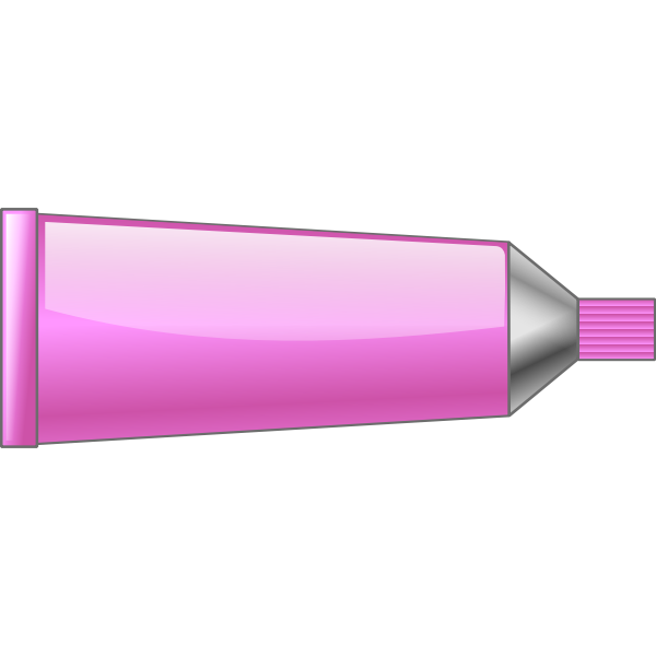 SVG Vector illustration of pink colour tube