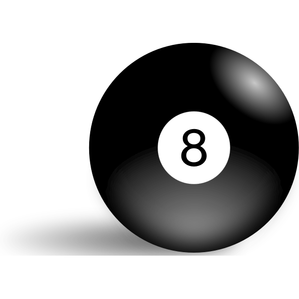 SVG Vector illustration of pool ball