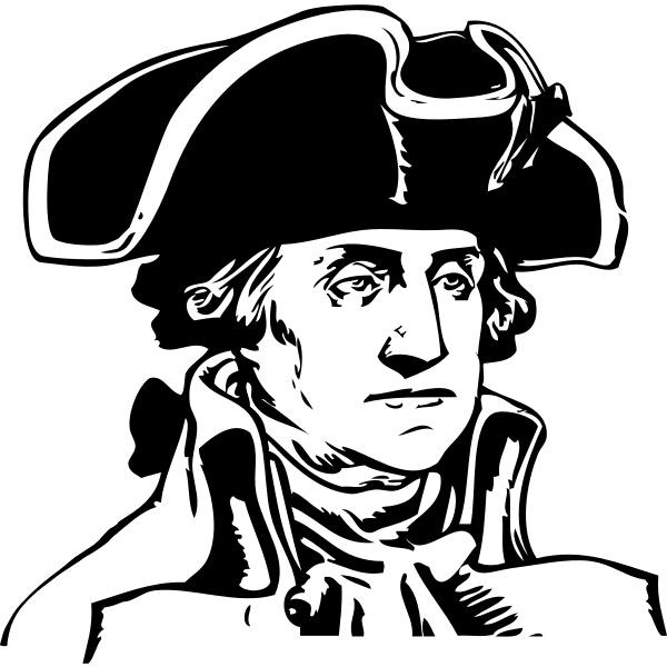 SVG Vector illustration of portrait of George Washington