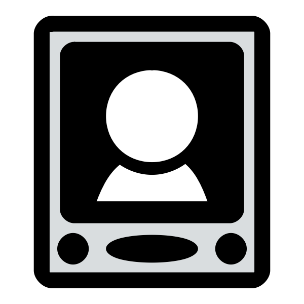 SVG Vector illustration of primary palm-pilot