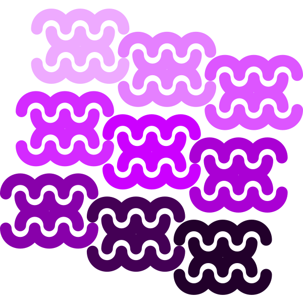 SVG Vector illustration of purple curves pattern