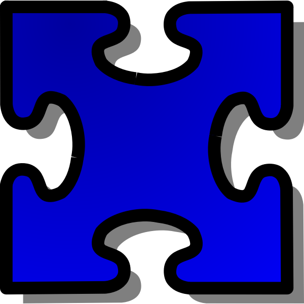 SVG Vector illustration of puzzle piece 3
