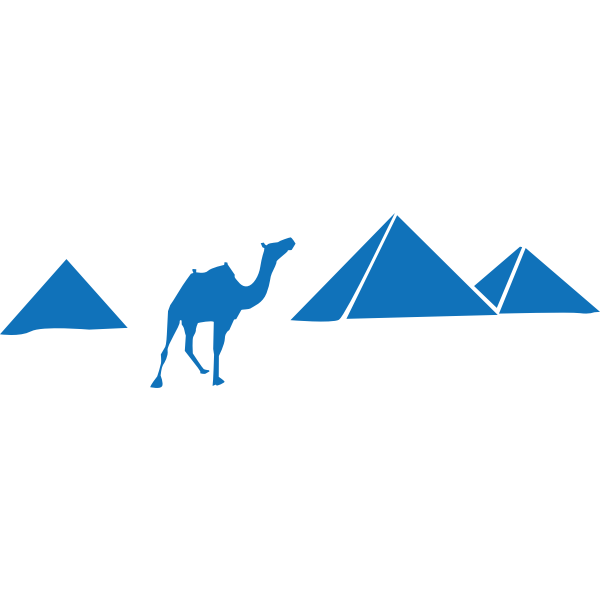 SVG Vector illustration of pyramids