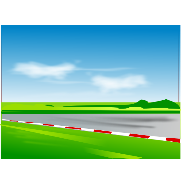 SVG Vector illustration of racing road