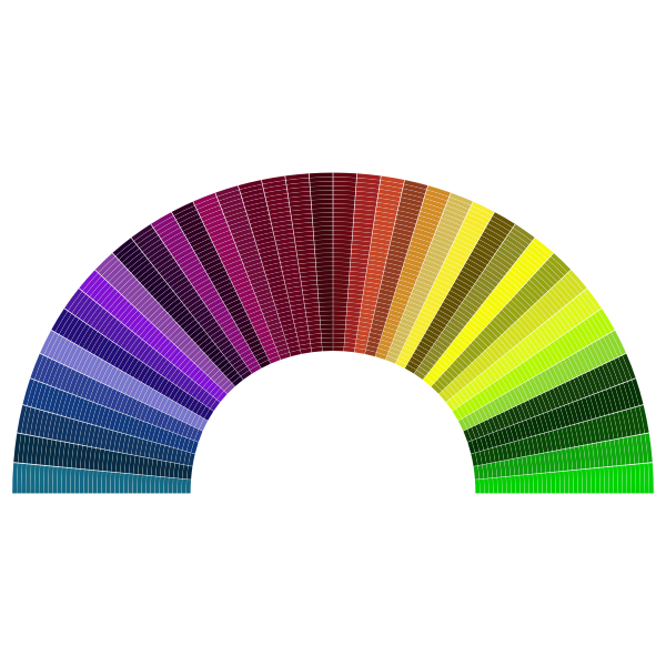 SVG Vector illustration of rainbow spectrum mosaic