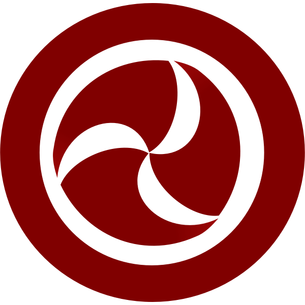 SVG Vector illustration of red and white circular Celtic ornament