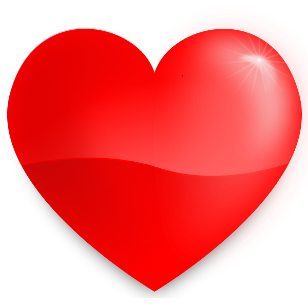 SVG Vector illustration of red heart