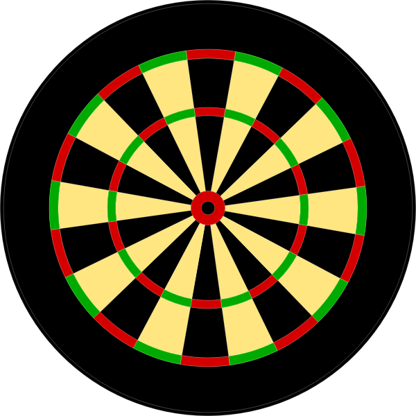 SVG Vector illustration of round darts target