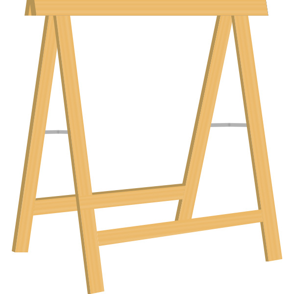 SVG Vector illustration of sawhorse for woodwork
