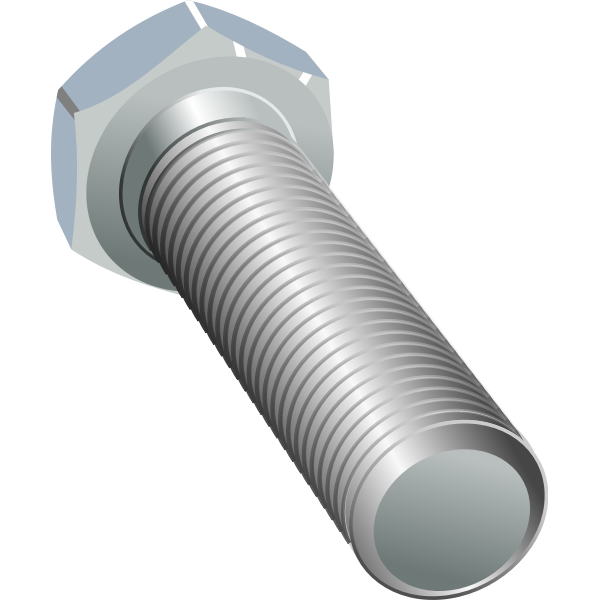 SVG Vector illustration of screw from two angles