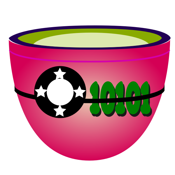 SVG Vector illustration of shades of pink cup