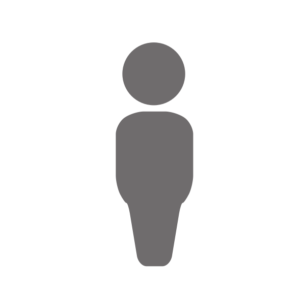 SVG Vector illustration of simple man or person silhouette icon