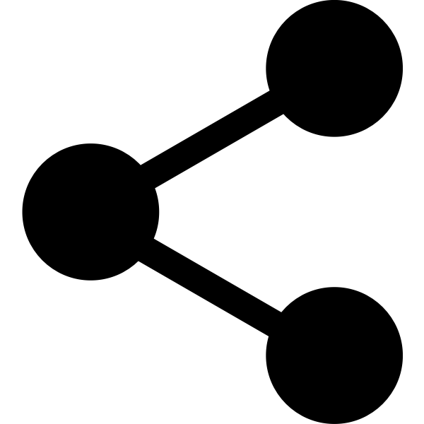 SVG Vector illustration of simple share icon