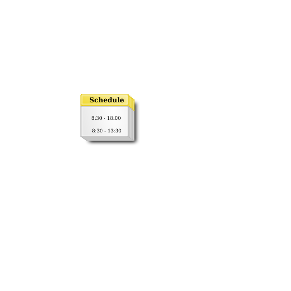 SVG Vector illustration of small icon for a schedule calendar