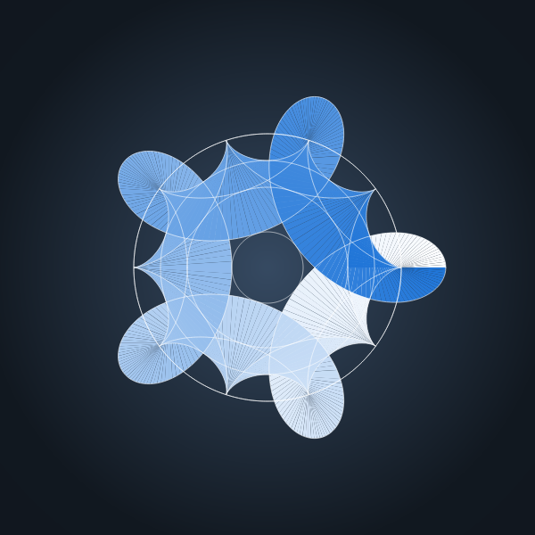SVG Vector illustration of spirograph