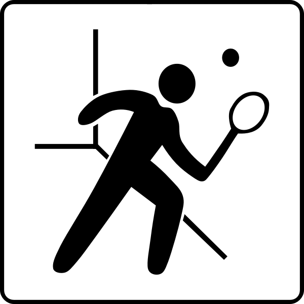 SVG Vector illustration of squash facilities available sign