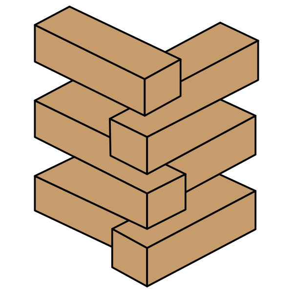SVG Vector illustration of stacked bricks
