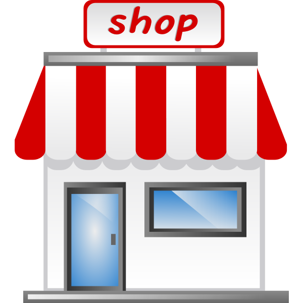 SVG Vector illustration of storefront v