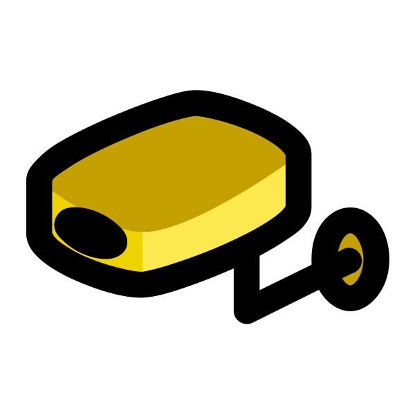 SVG Vector illustration of surveillance camera symbol