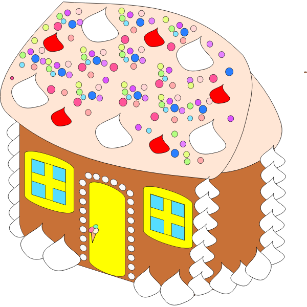 SVG Vector illustration of sweet house