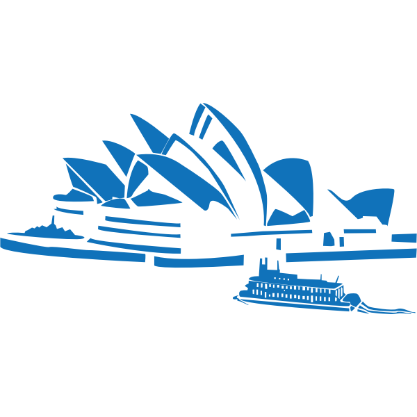 SVG Vector illustration of Sydney Opera House