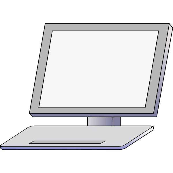 SVG Vector illustration of the front of the PC