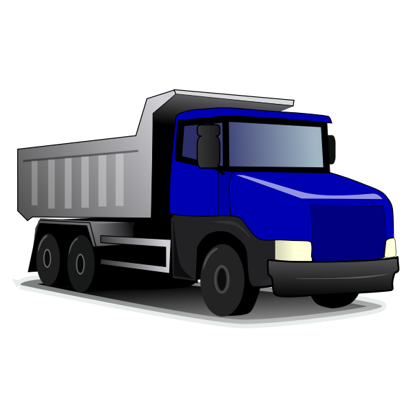 SVG Vector illustration of tipper truck