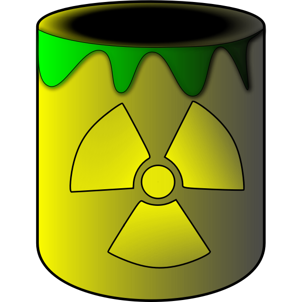 SVG Vector illustration of toxic dump bin