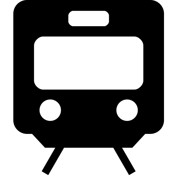 SVG Vector illustration of train pictogram
