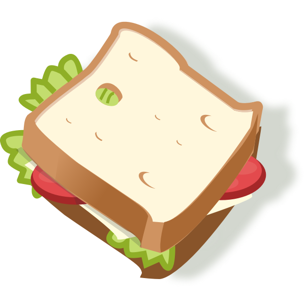 SVG Vector illustration of vegetarian sandwich